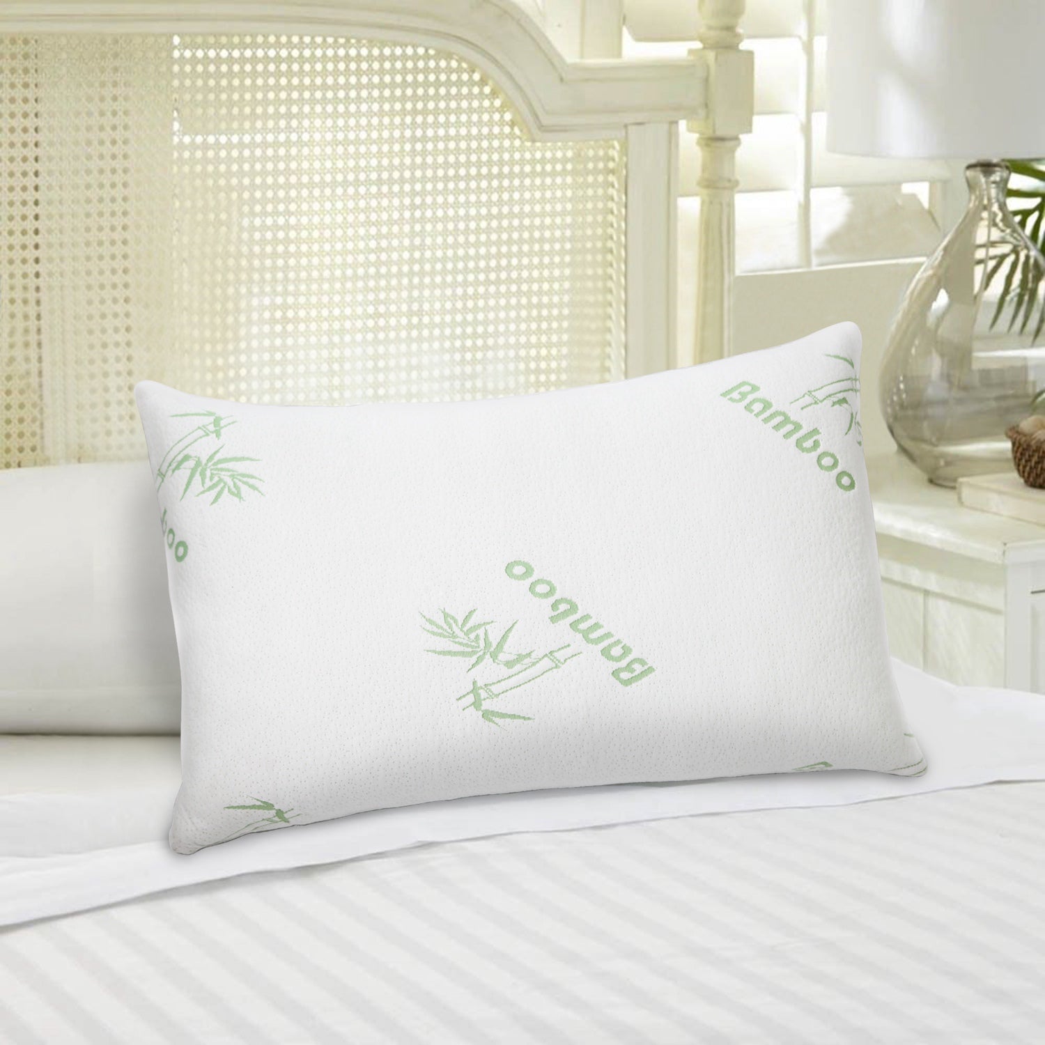 Bamboo hypoallergenic king size memory foam pillow best sale