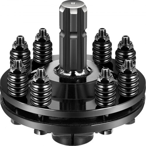 Slip Clutch, 1 3/8" PTO Slip Clutch, 6 Spline Ends PTO Friction Clutch, Carburized Steel Tractor Slip Clutch, Adjustable Rotary Cutter Slip Clutch, Black PTO Slip Clutch Spline for PTO Shaft