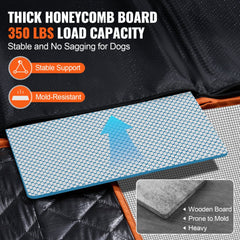 51.2 x 27.6 in Dog Car Seat Cover for Back Seat Waterproof 600D for SUV